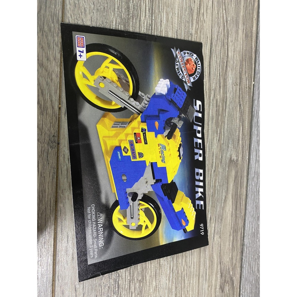 Vintage 2000 Mega Bloks ProBuilder Super Bike 9719 Instruction Manual Booklet